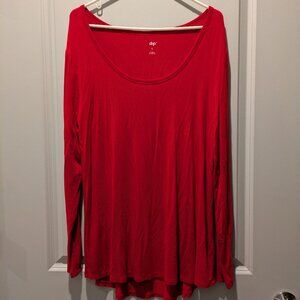 Dip Red Long-Sleeve Tee